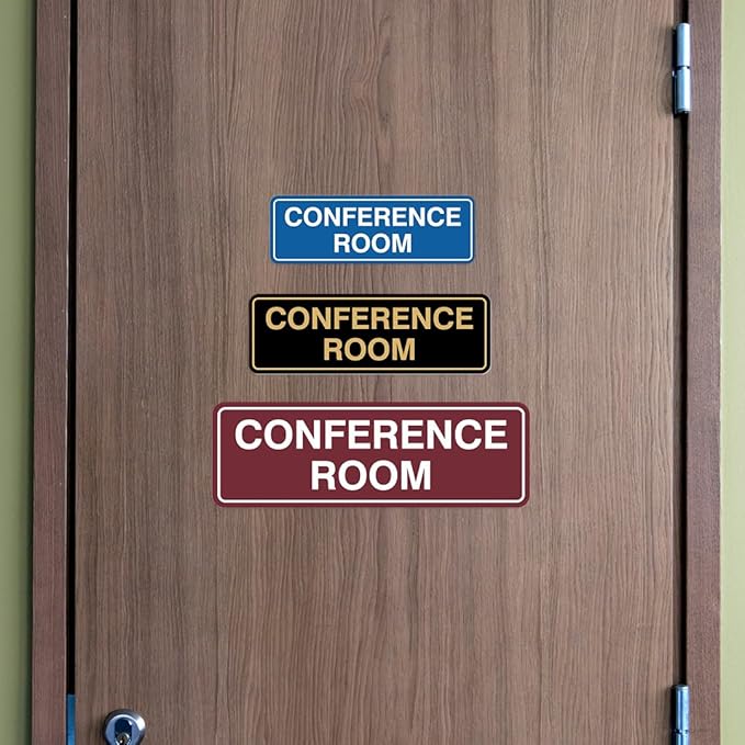 Standard Conference Room Sign -Red - Image 3