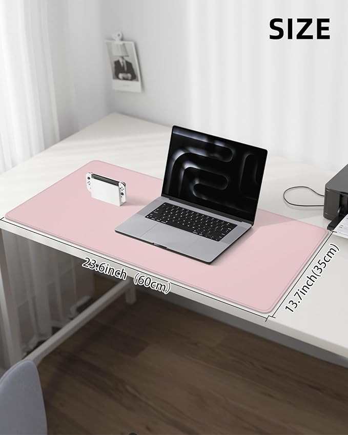 Non-Slip Desk Pad, Mouse Pad, Waterproof PVC Leather Desk Table Protector - Image 5