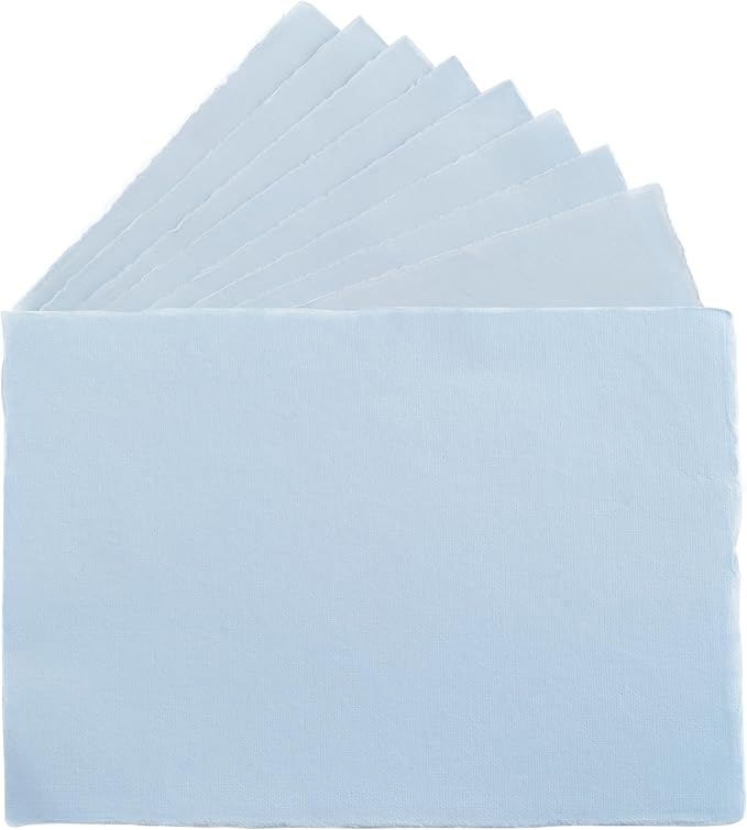 Wanderings Blue A4 Handmade Paper - Image 9