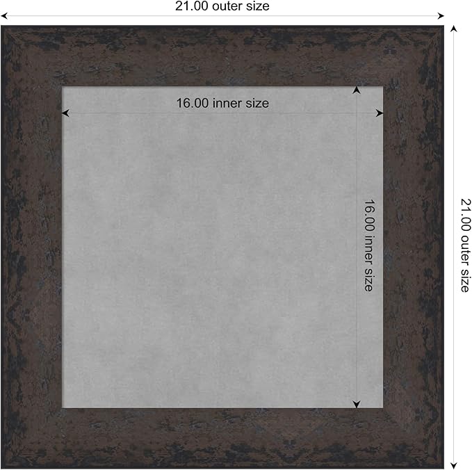 Amanti Art Black Framed Magnetic Board 21x21 Small Vision Board - Image 4