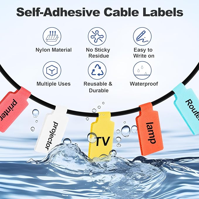SZ.haitun 40 Pack Cable Labels Tags - Image 3
