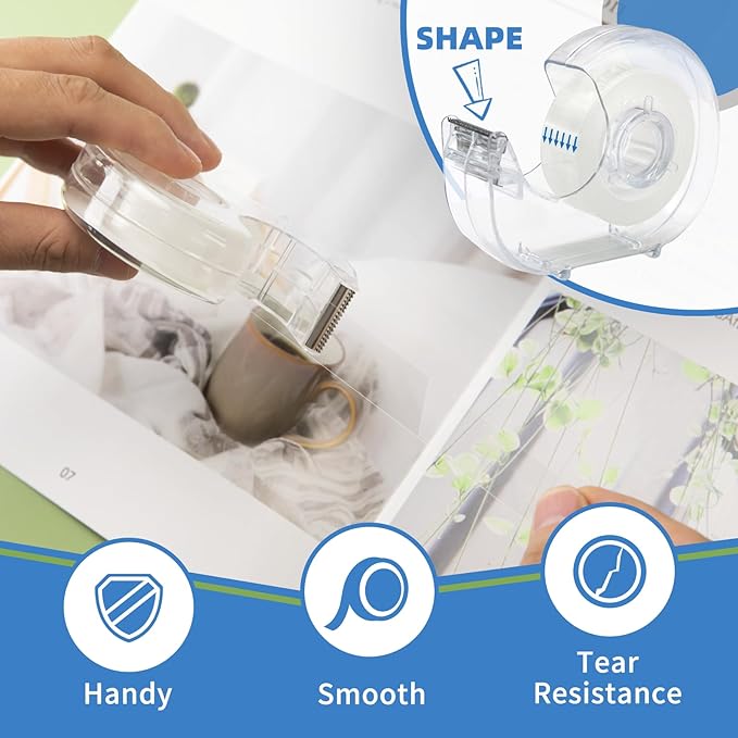 JEFURE 36 Pcs Transparent Tape - Image 4