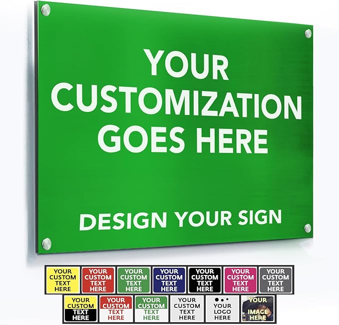 Custom Metal Signs, Personalized Aluminum, Customized Safety, Business Signs by SpeedyOrders
