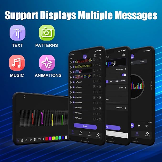 LED Sign, Programmable LED Sign, Flexible Scrolling LED Message Display - Image 3