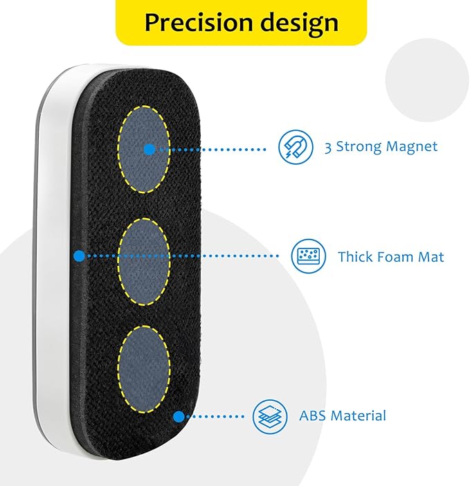 maxtek Dry Erase Eraser, Magnetic White Board Erasers - Image 2