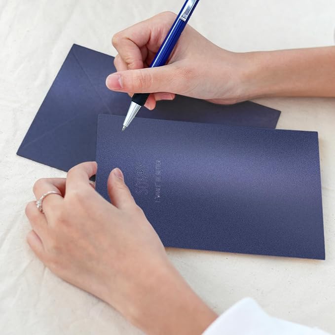 Navy Blue Shimmer Cardstock 8.5 x 11 Navy Blue Paper, Goefun 24 Sheets 80lb - Image 5