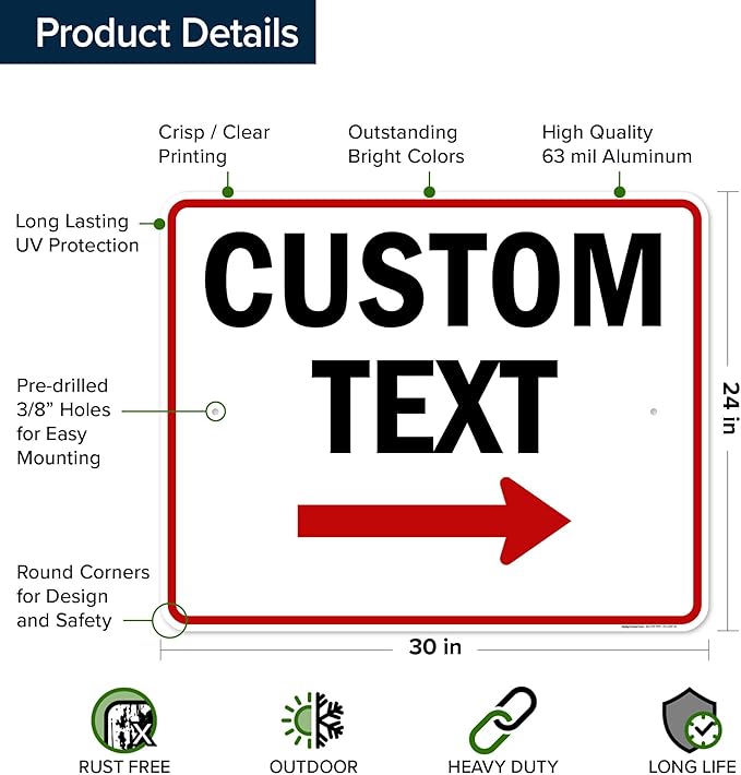 Custom Arrow Directional Sign by My Sign Center - Image 6