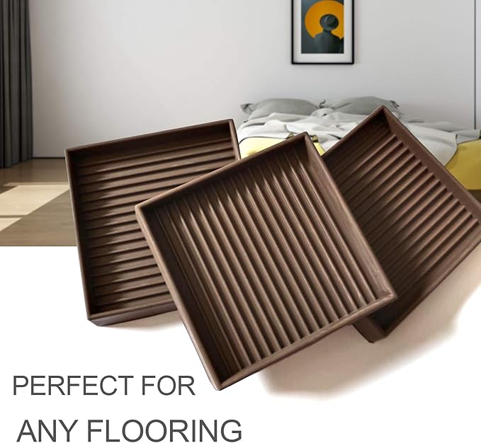 Yelanon Furniture Coasters, Rubber Furniture Feet, Anti Slide Floor Protector - Image 3