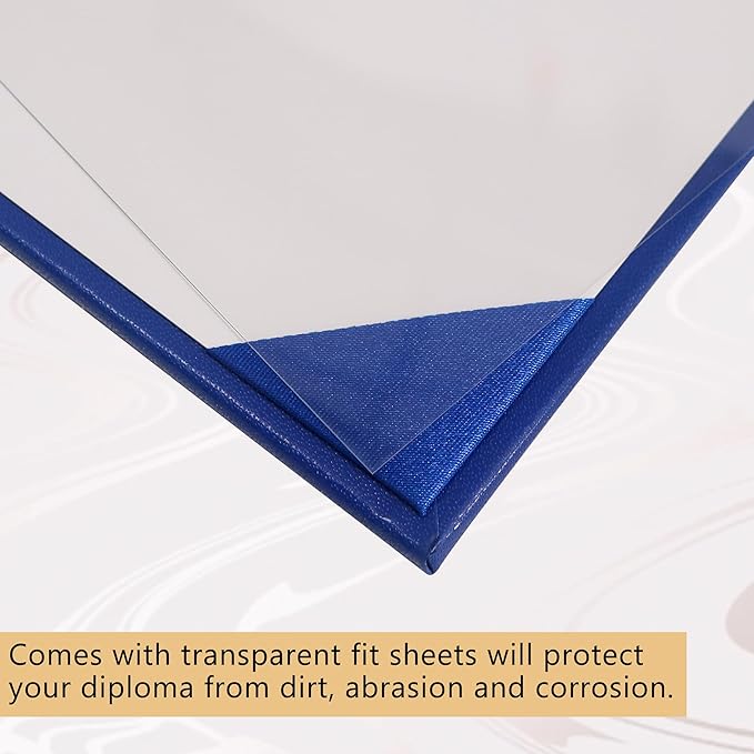 GraduationMall 11"x14" Imprinted Padded Diploma Cover Certificate Holder Royal - Image 5