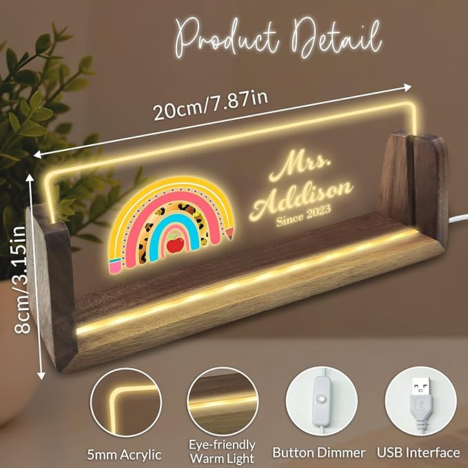 Desk Name Plate Personalized - Image 3