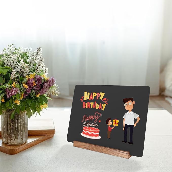 NEWNEWSHOW 8.7x12 Inch Chalkboard Signs, Erasable Message Blackboard Sign - Image 7