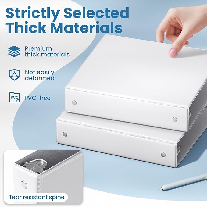 SUNEE 3 Ring Binder 1.5 Inch 1 Pack - Image 4