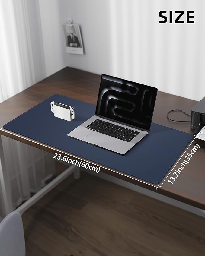 Non-Slip Desk Pad, Mouse Pad, Waterproof PVC Leather Desk Table Protector - Image 5