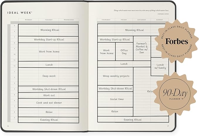 Full Focus Sea Blue Linen Planner by Michael Hyatt - Image 6