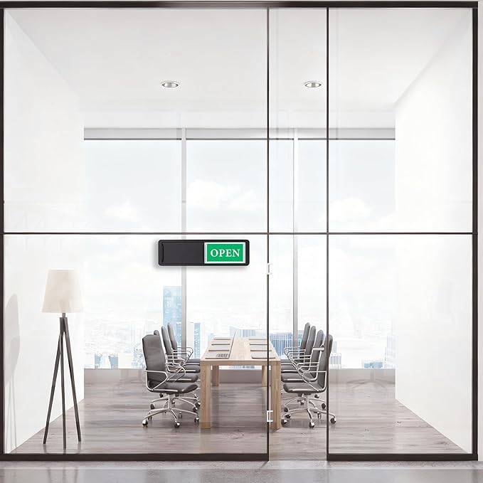 Open Closed Door Sign, Sliding Reversible Door Indicator Sign - Image 6