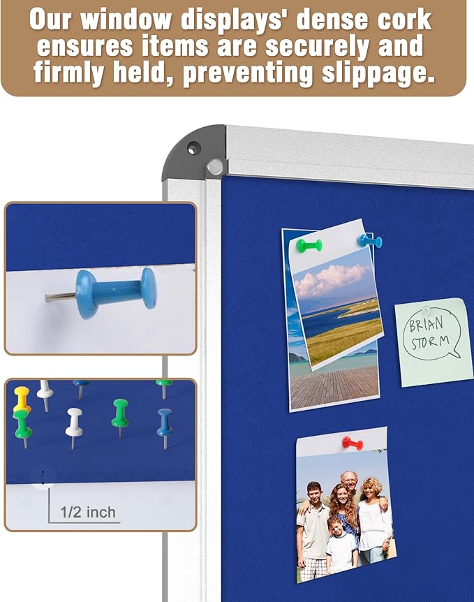 Mifuro 26"x20" Enclosed Bulletin Board, Lockable Weather-Resistant Aluminum - Image 6