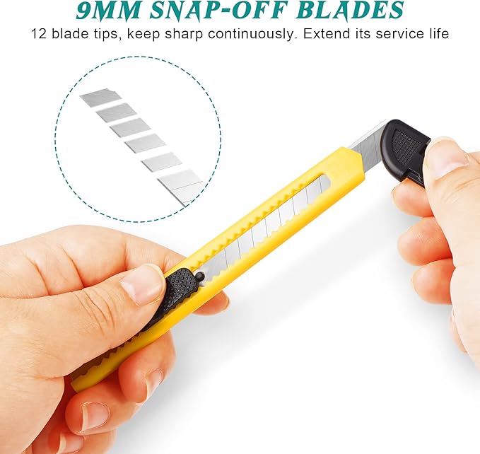 TIFICAL 20-Pack Retractable Utility Cutter | Auto-Lock Design - Image 3