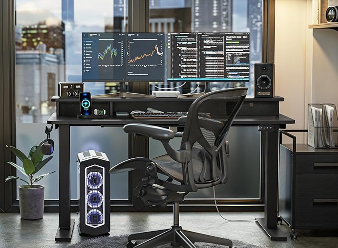 FEZIBO 55 x 24 Inch Height Adjustable Electric Standing Desk - Image 2