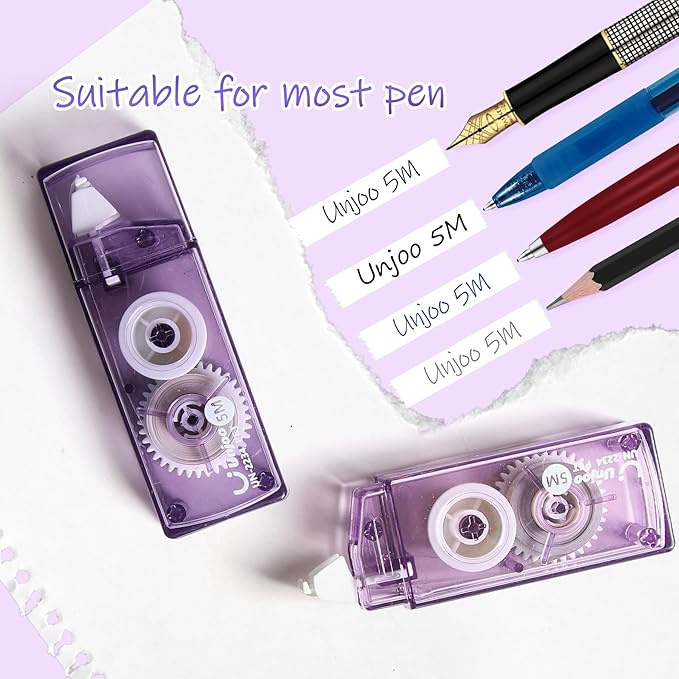 Unjoo White Correction Tape, For school, Office Workers - Image 4