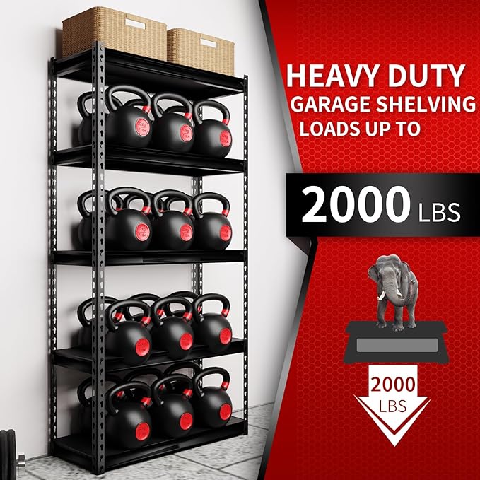Shuntong The Atlas 30" W Laminated Heavy Duty Metal Shelving Unit 2000 Lbs - Image 5