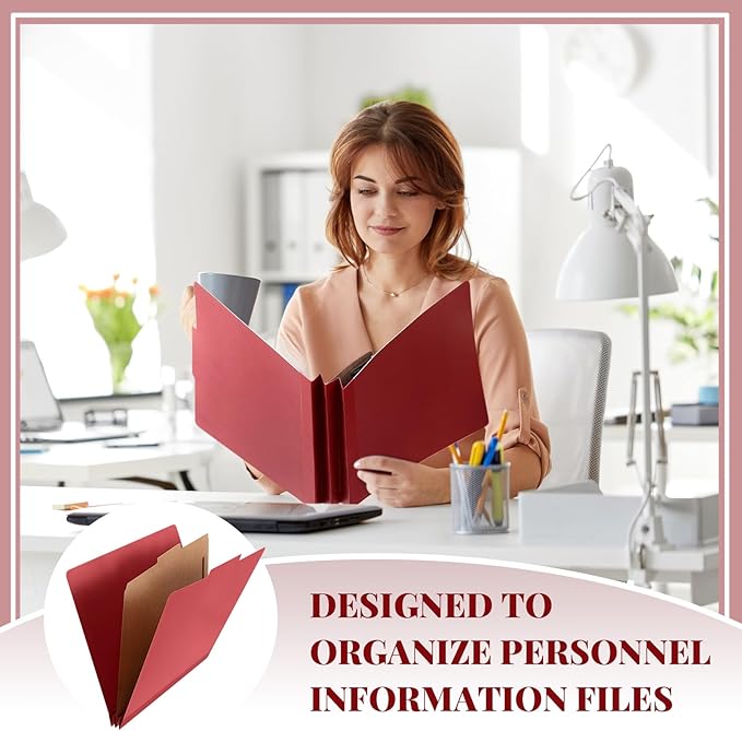 Skyygemm 72 Pcs Classification Folders Letter Size, 1 Divider Pressboard File - Image 5