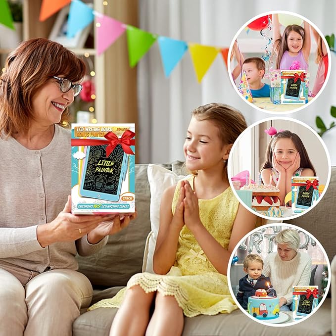 BUKEBU LCD Writing Tablet Doodle Board, Colorful Drawing Pad, Electronic - Image 6