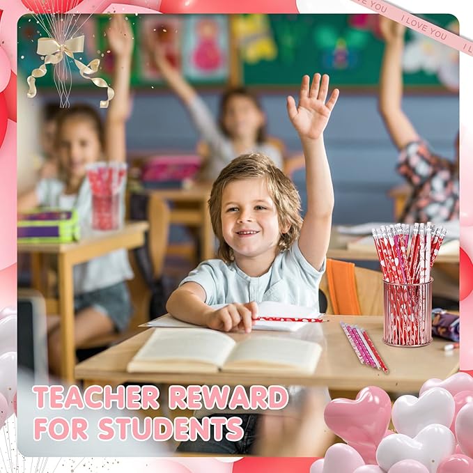 emzrivo 24 PCS Valentines Pencils Bulk Holiday Pencil - Image 5