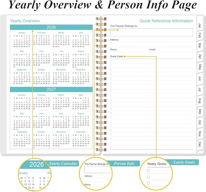 2026 Planner - Planner 2026 from January 2026 to December 2026, Weekly & - Image 5