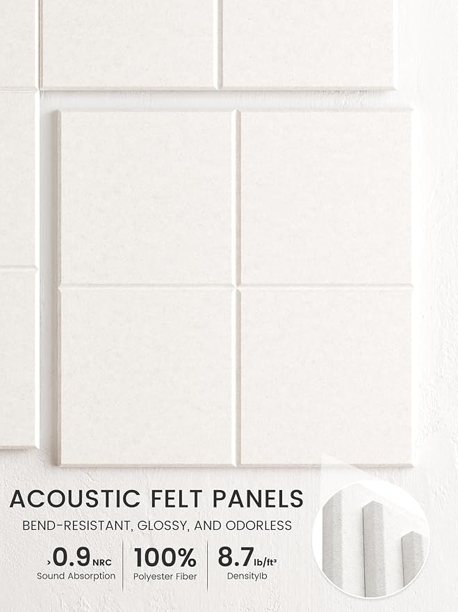 Bumusty Large Cork Board Alternative-47 x35 Felt Bulletin Board Tiles, - Image 3
