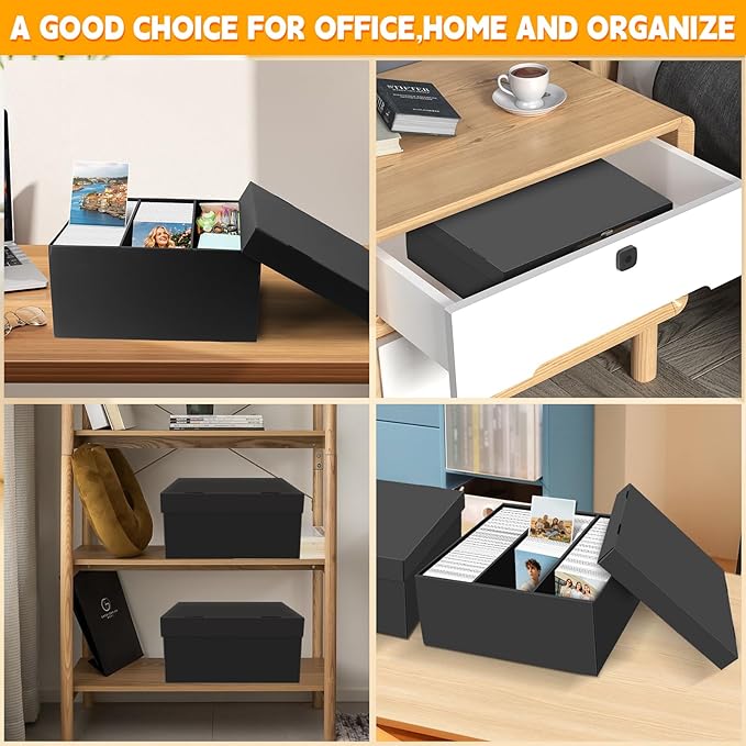 REAQUE 3 Pack Photo Storage Boxes - Image 4