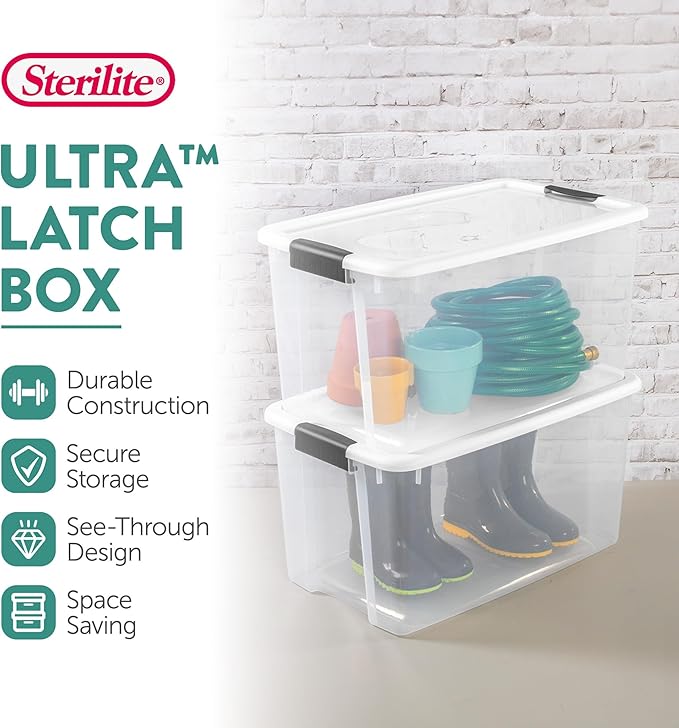 Sterilite 16-Pack Ultra Latching Box, Storage Bins - Image 3