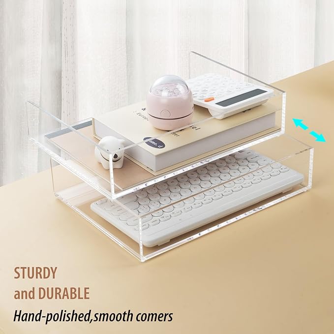 2 Pack Acrylic Paper Tray Organizer - Image 6
