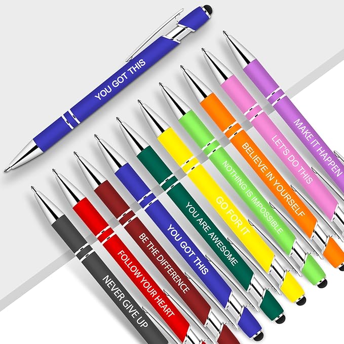 Greengines 10 Pcs Inspirational Pens by Greengines