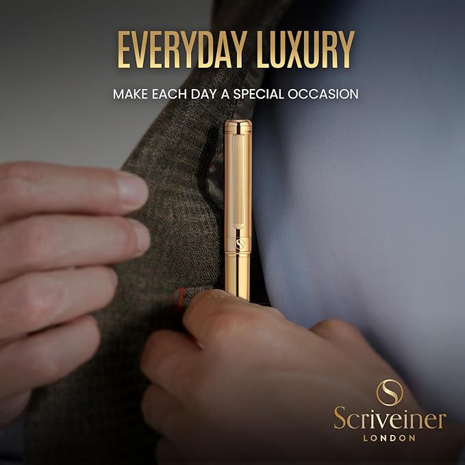 Scriveiner Personalized Gold Fountain Pen - Image 8