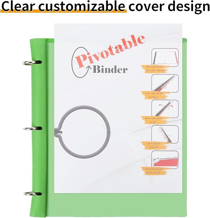 360° Pivotable Project Organizer Binder, Upgraded 3 Ring Binder - Image 5