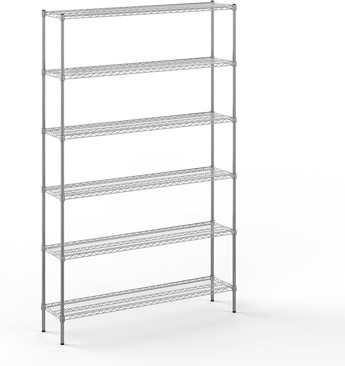 Regal Altair 14" Deep x 60" Wide x 96" Height Wire Shelving Kit | 6-Tier | NSF by Regal+Altair