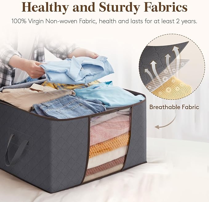 Lifewit 2 Pack Clothes Storage, Foldable Organization Bins - Image 3