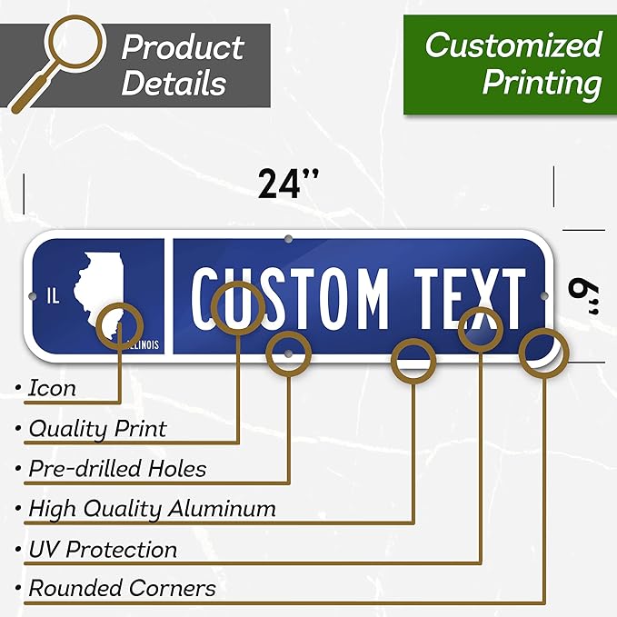Custom Street Sign, Address Sign, 8 Colors, Reflective Option, Mounting Options - Image 9