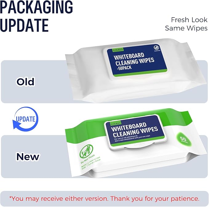 LOUKIN Dry Erase Wipes, Non-Toxic Cleaning Wipes - Image 7