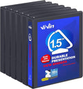 ViVin Sturdy 1.5 Inch D Ring Binders, 1.5'' 3 Ring View Binder by ViVin