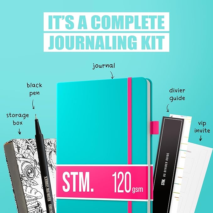 Bullet Dotted Journal Dot Grid Notebook | A5 Daily Journaling Notebooks - Image 6