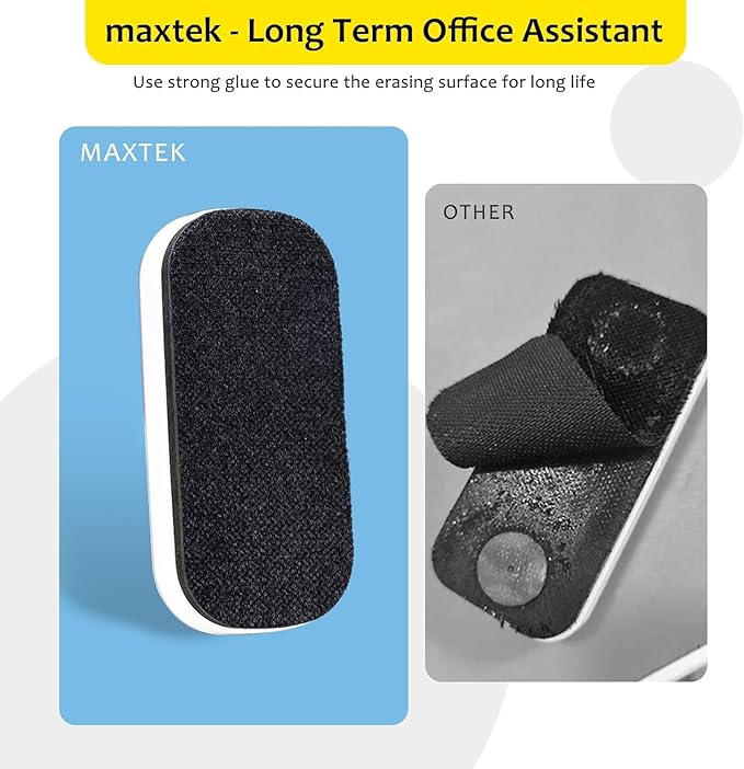 Maxtek Magnetic Dry Erase Eraser, 2 Pack, - Image 7