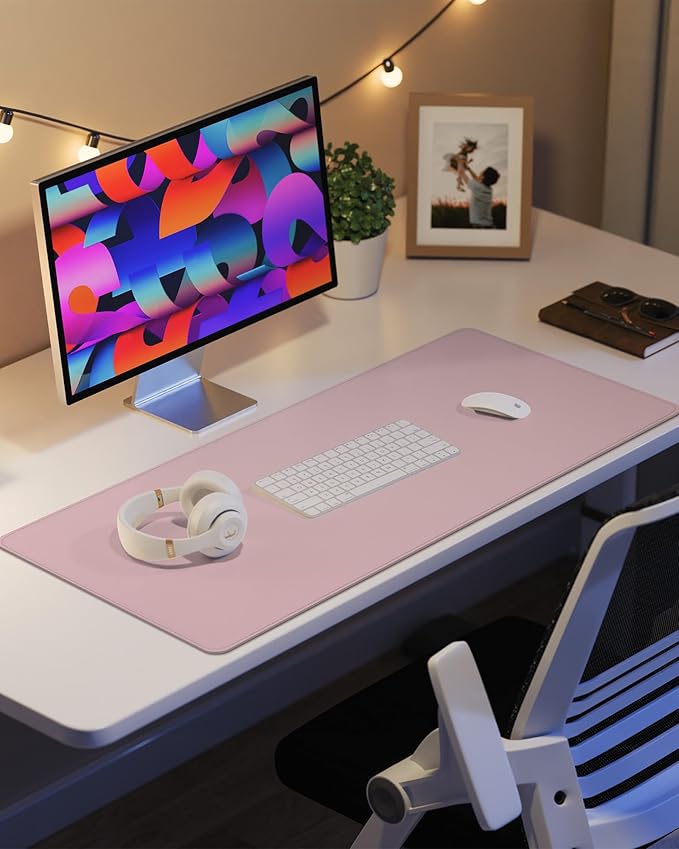 Non-Slip Desk Pad, Mouse Pad, Waterproof PVC Leather Desk Table Protector - Image 6