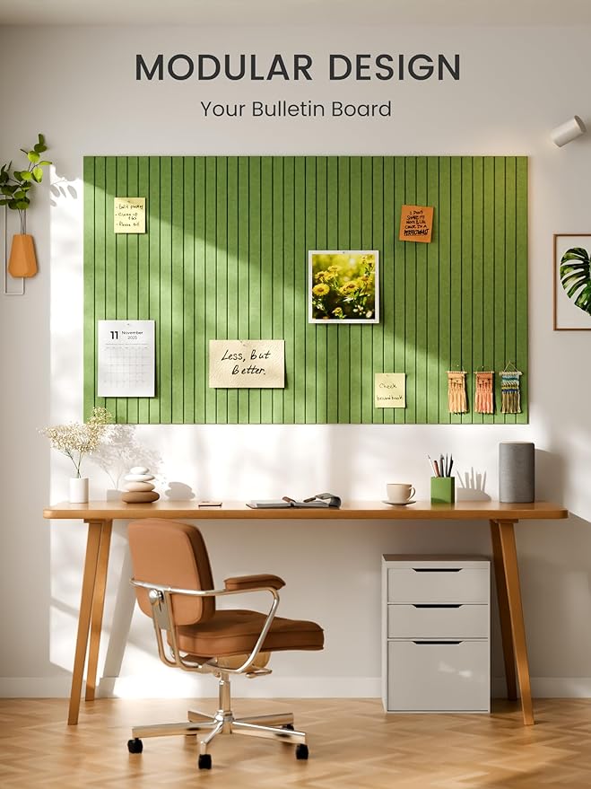 Bumusty Large Cork Board Alternative-36 x24 Felt Bulletin Board Tiles, - Image 6
