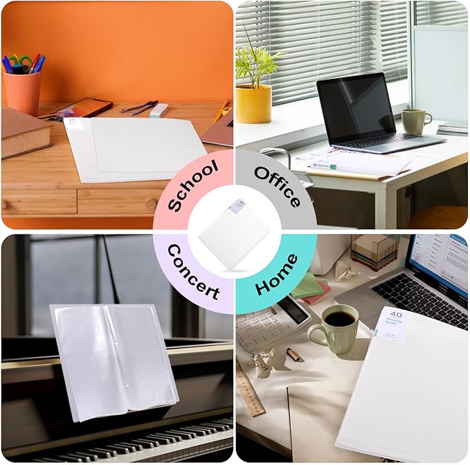 Phyxin 60-Pocket Portfolio Binder Organizer, Binder Sheet Protectors 8.5" x 11" - Image 5