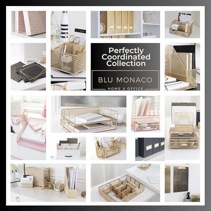 BLU MONACO | Cardboard Magazine File Holder Set of 6 | Vertical Magazine File - Image 6