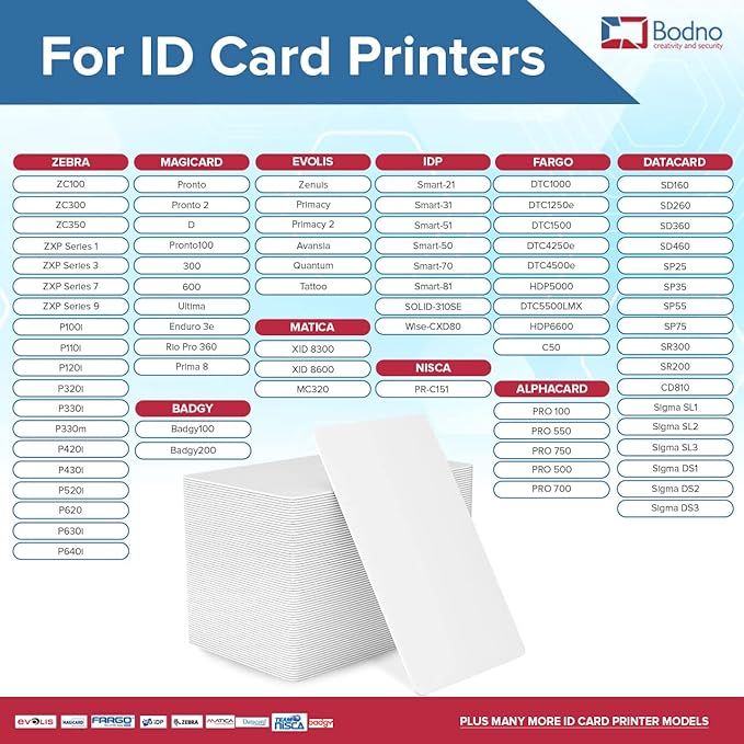 200 Pack - Bodno Premium CR80 30 Mil Graphic Quality PVC Cards - Image 5