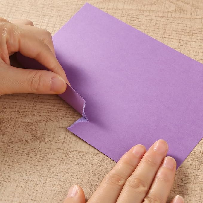 50 Sheets Small Colored Cardstock Paper 5 Colors Blank Flash Cards, 250 GSM - Image 5