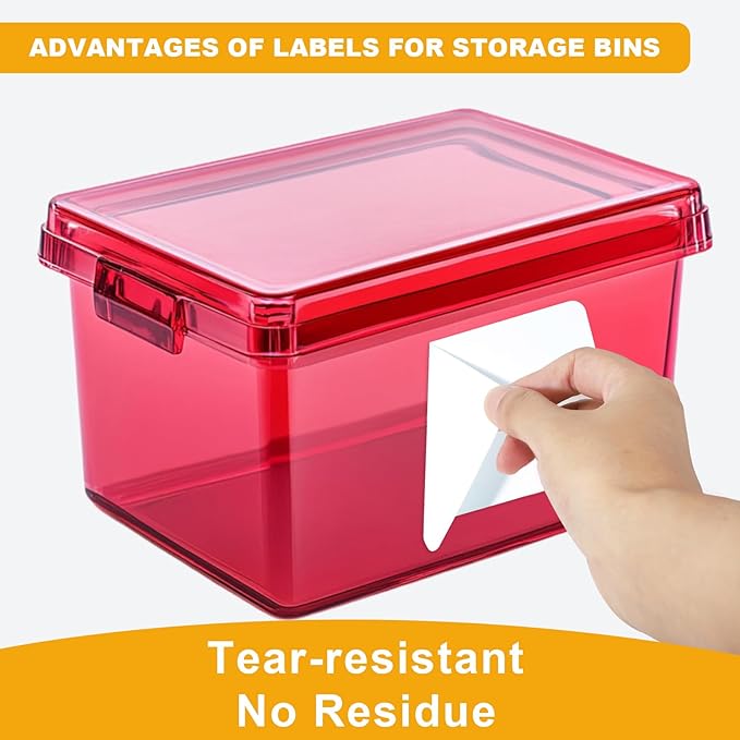 200 Pcs Labels for Storage Bins, 6 x 4 inch Large Label Stickers - Image 4