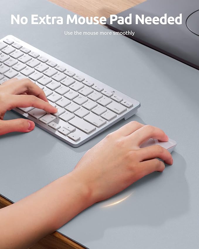 YSAGi Leather Desk Protector, Office Mat, Large Mouse Mat, Non-Slip PU Leather - Image 3